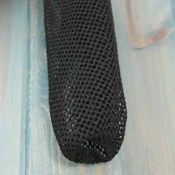 Black Mesh Tulum Resort Wear Bolero Swimsuit Cover Size Small Medium - Picture 8 of 8